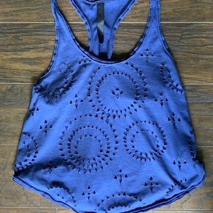 Jessica Simpson Blue Top with cut outs